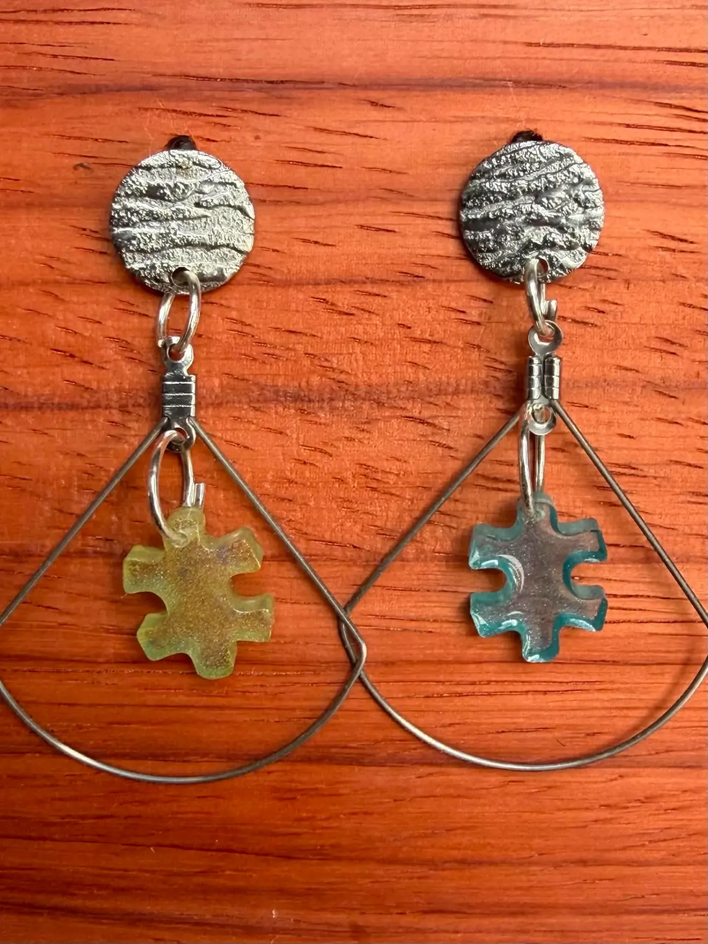 Boucles d'oreille puzzle