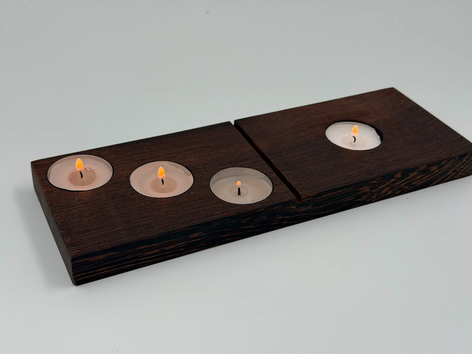 Bougeoir domino wenge